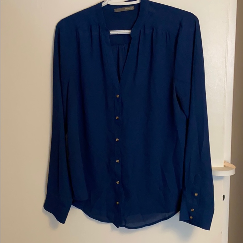 Smart set M blue blouse